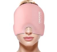 ONLYCARE Masque Migraine Cap Bonnet, Poche de Glace en Gel, Masque de Glace Anti migraine rafraîchissant, Chapeau, Cold Therapy Relief