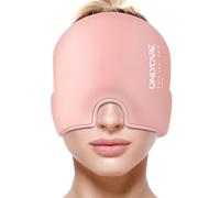 ONLYCARE Masque Migraine Cap Bonnet, Poche de Glace en Gel, Masque de Glace Anti migraine rafraîchissant, Chapeau, Cold Therapy Relief
