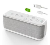 OnLyee Machine à son pour adultes, rechargeable par USB, machine à bruit blanc pour l'intimité au bureau et suppression du bruit, 42 sons apaisants avec berceuses et sons de ventilateur, minuterie