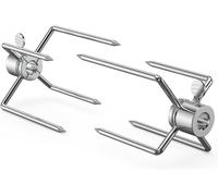 Onlyfire 6004 Lourds Duty Viande Aiguilles Fourchette Brochettes Pour Bbq Rôtisserie Broche Diamètre 8mm, Lot De 2