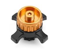 Onlyfire Adaptateur de Cartouche de Gaz, Adaptateur Bouteille pour Cartouches de Gaz Easy-Click/CV Passage de la Fermeture à Baïonnette au Raccord Fileté 7/16", Doré, 1 Pièce