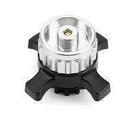 Onlyfire Adaptateur de Cartouche de Gaz pour Campingaz CV470/300/270 Plus - Convertit le Système Easy Clic en Valve à Vis EN417 Lindal - Connecteur de Réchaud pour Camping et Cuisine Portable, Argenté