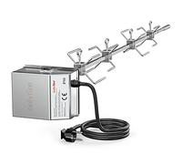 Onlyfire Barbecue en acier inoxydable tournebroche Kit Convient pour utilisation avec Weber 7653 Weber Genesis II 400& 600 Serie et Genesis II LX 4 & 6 brûleurs barbecues