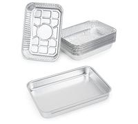 onlyfire Barquette Aluminium, avec 15pcs Plat Aluminium Jetable, 21,9 × 15,4 × 3,1 cm, Barbecue Plateaux Barquettes pour Barbecues à Gaz Weber Spirit 220/320/330 Series & Genesis II 300 Series