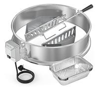 Onlyfire BRK-6110 Kit d'anneau de rôtissoire en acier inoxydable compatible avec les barbecues à charbon Weber de 55,9 cm, avec 2 paniers à charbon de bois et 10 bacs d'égouttement, convient à la