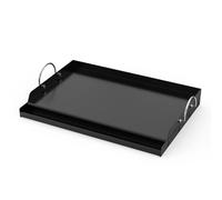 onlyfire Céramique Plaque de Gril, Universelle Plaque de Cuisson pour Gril à gaz et Barbecue au Charbon de Bois, BBQ plancha avec Poignée, Revêtement Antiadhésif, 58,5 x 40,5 x 7cm, Noir