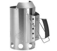 Onlyfire Cheminée d'allumage en Acier Inoxydable, Rapidfire Starter - BBQ Accessoire pour Barbecues à Charbon Ø 47 cm et +, Allume-feu avec Deux Poignées, 32cm de Hauteur, Remplacement pour Weber 7416