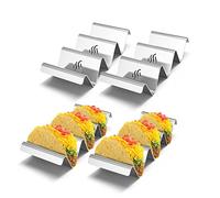 onlyfire Ensemble de Supports en Inox pour Tacos - 4 pièces - Rack à Taco - Porte Taco
