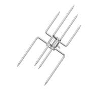 onlyfire Fourchette Tourne Broche Rotissoire, Pince à Viande avec Vis de Blocage pour Tournebroche, Fourches Barbecue pour Hexagonales de 12 mm et Tige de Rôtissage Carrée de 10 mm et 8 mm