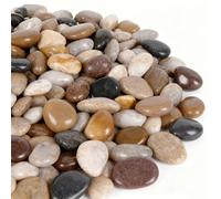 Onlyfire Galets polis de 4,5 kg, 3,8 à 5,1 cm - Pierres décoratives naturelles de couleur mélangée pour l'aménagement paysager, les plantes d'intérieur, les vases, les succulentes, les aquariums