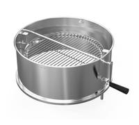 onlyfire Grille à Charbon de Style Santa Maria pour Weber Kettle 57cm, INOX | Hauteur Réglable, Contrôle Précis de Température pour Saisie Professionnelle et Cuisson Lente, Accessoire pour Barbecue Weber