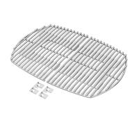 onlyfire Grille de Cuisson en Acier Inoxydable pour Barbecue à Gaz Weber Q 200/2000 Séries - Remplacement pour 7645 - avec 2 Supports de Montage