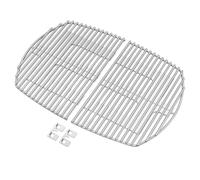 Onlyfire Grille de Cuisson en Acier Inoxydable pour Barbecue à Gaz Weber Q 300/3000 Séries - Remplacement pour 7646 - Avec 2 Supports de Montage
