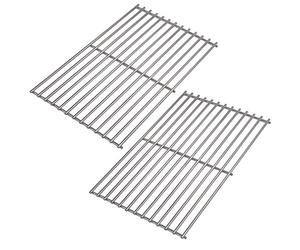 Onlyfire Grille de Cuisson en Acier Inoxydable pour Barbecue Charbon de Bois Tepro Toronto, 41.5 x 27.6 cm, 2 Pièces