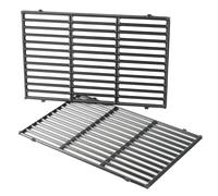 onlyfire Grille de Cuisson en Fonte pour Barbecue à Gaz Weber Genesis 300 Seire - Accessoire pour Weber Genesis 300 Seire - 2 Pièces - 49.5 x 32.5 cm