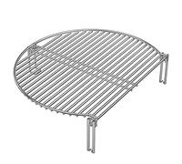 onlyfire Grille de Maintien au Chaud Universelle pour Kamado et Kettle | Rehausse de Grille de Réchauffement en Inox, Extension de Surface pour Barbecue au Charbon Standard et Grand