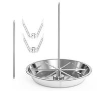 Onlyfire Kit de Brochettes Verticales en Acier Inoxydable, Support Multifonction pour Kebab, Poulet Rôti, Saucisses, Shawarma et Churrasco, Accessoire pour Barbecue ou Four