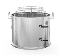 Onlyfire Kit de Grille de Fumior en Inox pour Weber 47 cm, Anneau de Fumage avec Support Suspendu et Crochets, Accessoire pour Barbecue à Charbon 47 cm, Transformer les BBQ en Four et Fumoir