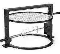 onlyfire Kit de Grille Santa Maria avec Tourne Broche pour BBQ Kettle 57 cm | Rôtissoire Électrique, Accessoire pour Barbecue Napoleon et Weber 57 cm, Réglable Hauteur pour Cuisson Directe et Indirecte