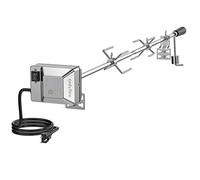 onlyfire Kit de rôtisserie universel pour barbecue avec moteur électrique 110 V pour barbecue à gaz - Tige hexagonale de 114,3 cm et 1,27 cm