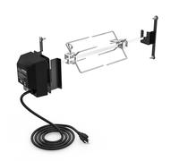 onlyfire Kit de rôtissoire en acier inoxydable compatible avec cuisinière Weber 45,7 cm WSM, accessoires de barbecue pour cuisine en plein air