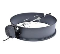 onlyfire Kit Rôtissoire Électrique pour Barbecue Weber 57 cm, Noir | Tournebroche pour BBQ Napoleon et Weber Kettle 57 cm, Moteur 220-240 V, Broche et 2 Fourchettes