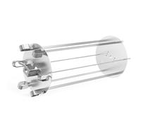 Onlyfire Le Système de Brochettes Rotatifs Résistant s'adapte à Tout Gril de Rôtisserie Tournebroche pour Barbecue, Acier Inoxydable, avec 6 Brochettes 41cm Longues, Ø16cm