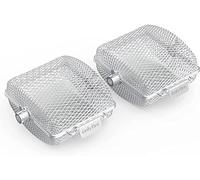Onlyfire Lot de 2 paniers pour rôtisserie à broche en acier inoxydable/taille mini 17 x 15 x 9 cm, convient à la plupart des barbecues à charbon et à gaz.