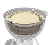 Onlyfire Panier à Charbon en Céramique avec Plaque Déflecteur, Économie de Charbon et Maintien de la Température, pour Cuisson Lente et Fumoir, Accessoire pour Barbecue à Charbon Weber Kettle 57 cm