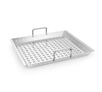 onlyfire Panier à grillades en Acier Inoxydable, 47x41cm Panier à Légume pour Weber Genesis 2022 E/S 325, E/S/EPX 335, E/S/SPX-435 Barbecue à Gaz, Panier de Cuisson pour la Série Genesis 300&400