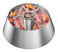 Onlyfire Panier Charbon Inox avec Gobelet, Accessoire Barbecue Weber 47-67 cm.