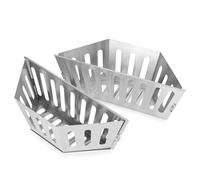 Onlyfire Paniers à Charbon en Acier Inoxydable, Char-Basket pour Weber Barbecue à Charbon Kettle 57/67cm, Panier Charbon pour Chaleur Directe et Indirecte, Charcoal Briquet Holders, Paquet de 2