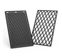 Onlyfire Plaque & Grille de Cuisson pour Barbecue à Gaz Weber Spirit E/S-210/215 et Spirit II/Classic E-210/220 - Plancha & Grille de Cuisson en Fonte - Pièces de Rechange pour Weber 7637