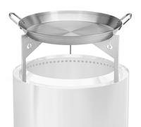 Onlyfire Poêle à Paella avec Support Amovible pour Bonfire, Summit 19.5 pouces - Poêle en Acier Inoxydable pour Brasero 49,5 cm, Feu et Cuisinière - Accessoire pour Solo Stove