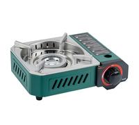 Onlyfire Réchaud de Camping avec Mallette de Transport, Réchaud Extérieur Compact, Réchaud à Gaz pour Festivals, Sorties de Pêche, Pique-Nique, 2000W, 1 Flamme, 25×19×8,5CM, Vert