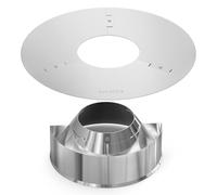 Onlyfire Régulateur de Chaleur au Charbon de Bois avec Réservoir d'eau Détachable pour Weber 57CM/67CM Barbecue à Charbon, Acier Inoxydable, Remplacement pour Weber 7666, Kit Boîte Fumoir Barbecue