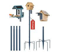 Onlyfly Support pour mangeoire à oiseaux - Station d'alimentation de 180 cm de hauteur avec 2,5 cm de diamètre robuste pour mangeoires suspendues, kit de montage pour nichoir à oiseaux pour