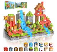 ONLYFUN Construction Magnetique Enfant 100 pièces 2CM Magnetic Blocks 3+ Jeux Aimants, Bloc de Cube Magnétique de pour Garçon et Fille, Jouet Créatif pour Enfants 3 4 5 6 7 8 9 10 11 12 Ans Jeu