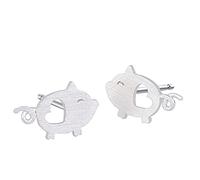 ONLYJUMP Boucles d'oreilles à tige en forme de cochon mignon pour femme, Zinc, unkonw