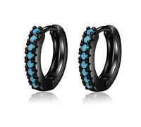 ONLYJUMP Boucles d'oreilles créoles en or pour femme, boucles d'oreilles créoles arc-en-ciel plaquées or de petite couleur, boucles d'oreilles créoles minimalistes personnalisées, bijoux cadeaux, Zinc