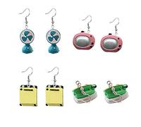 ONLYJUMP Boucles d'oreilles pendantes drôles et étranges pour femme - Rétro Unique Créatif - Mini TV 3D - Machine à laver - Ventilateur de radio - Personnalité - Simulation de mode - Petits appareils