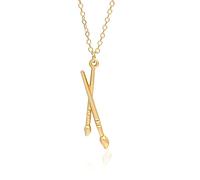 ONLYJUMP Collier asymétrique avec pinceau palette pour professeur d'art, artiste, design chic, tendance, peinture colorée, collier pendentif goutte bijoux or, Zinc, unkown