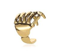 ONLYJUMP Manchettes d'oreilles squelette pour oreilles non percées - Style rétro gothique - Tête de mort - Pour homme et femme, Métal, Inconnu