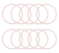 ONLYKXY Lot de 10 élastiques en silicone pour cheveux - 5,5 cm - Antidérapants - Souple - Pour femmes et filles - Pour tresses de queue de cheval - Accessoires pour cheveux mouillés - Rose clair