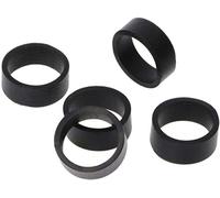 ONLYKXY Lot de 100 attaches de câble en silicone réutilisables, anneaux en caoutchouc pour câble d'alimentation, anneaux en caoutchouc élastiques, bandes en caoutchouc (noir)