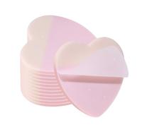 ONLYKXY Lot de 12 notes adhésives transparentes en forme de cœur à paillettes pour annoter - 7,1 cm - Couleur pastel - Autocollants autocollants en PET souple - Pour la maison, l'école, le bureau