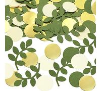 ONLYKXY Lot de 200 confettis ronds en papier vert sauge pour décoration de table de mariage
