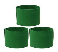ONLYKXY Lot de 3 brassards de capitaine réglables - 7 x 32,5 cm - Pour football, basket-ball, volley-ball, école, compétition, entraîneur - Vert foncé