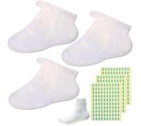 ONLYKXY Lot de 300 chaussettes en plastique transparent pour hydrater les pieds, les mains, la cire de paraffine, les sacs de soins des mains, essayez sur les couvre-chaussures (chaussettes de pied)