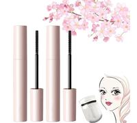 Onlymay Mascara, Onlymay Waterproof Mascara, 3D Curling Eyelash Iron Mascara, Long-Lasting Waterproof & Smudge-Proof, Embrace the Allure of Long, Thick Lashes (2*Eyelash Primer)